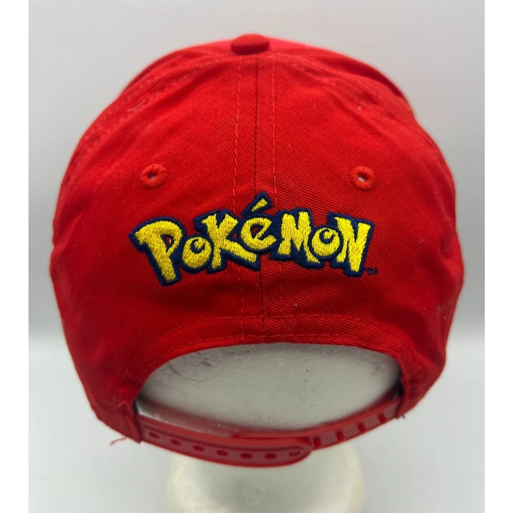 Pokemon Poke Ball Youth OSFM Snapback Hat Red White Nintendo Cap Adjustable